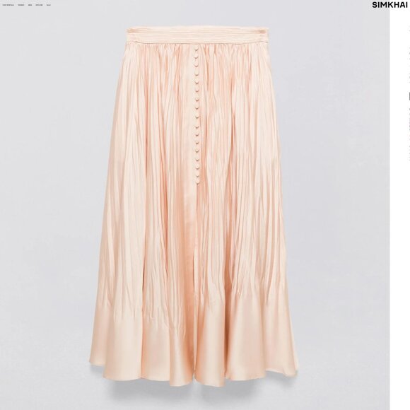 NWT SIMKHAI Dulce Skirt - BLUSH / 2 - Picture 2 of 15